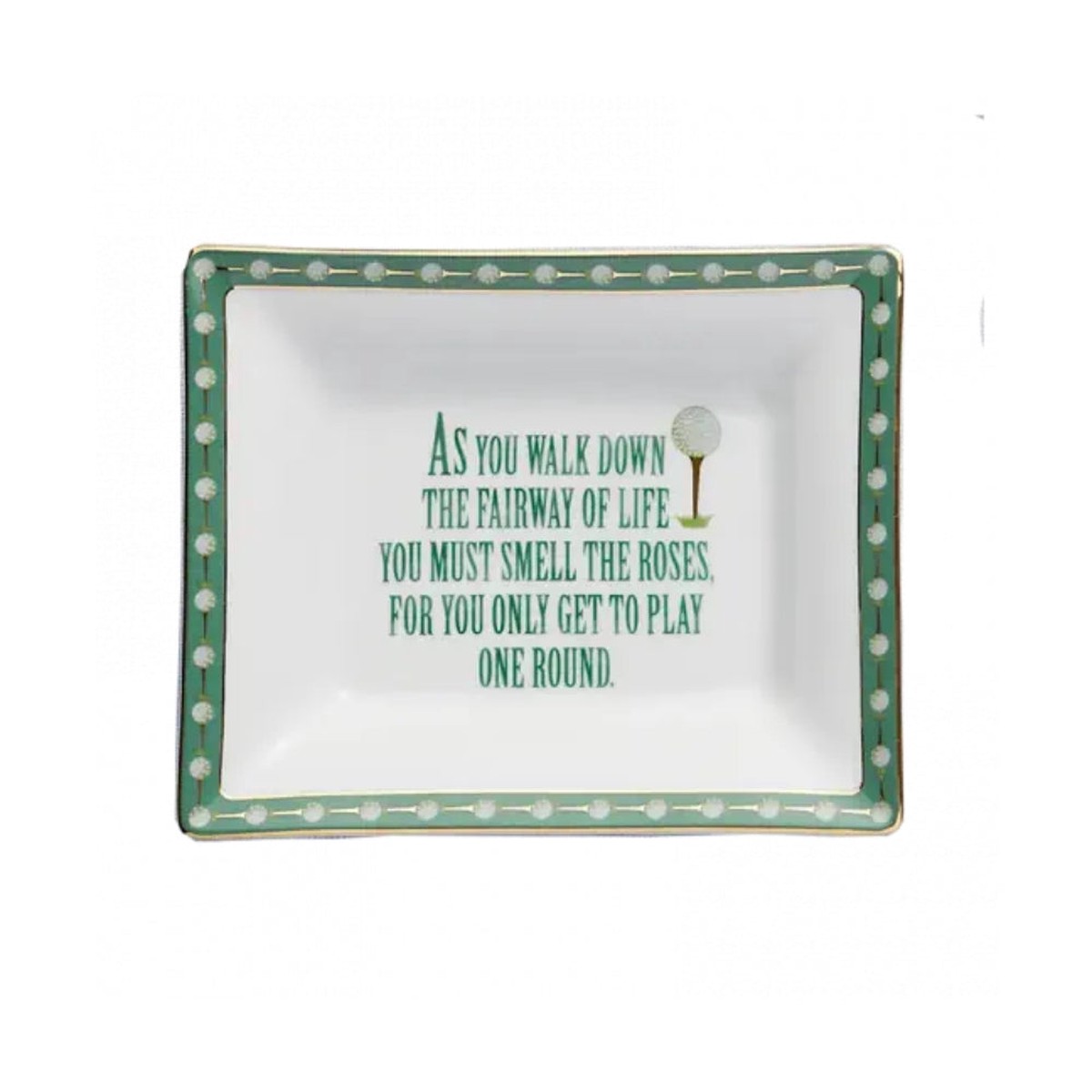 "Fairway of Life" Ring Tray by Mottahedeh