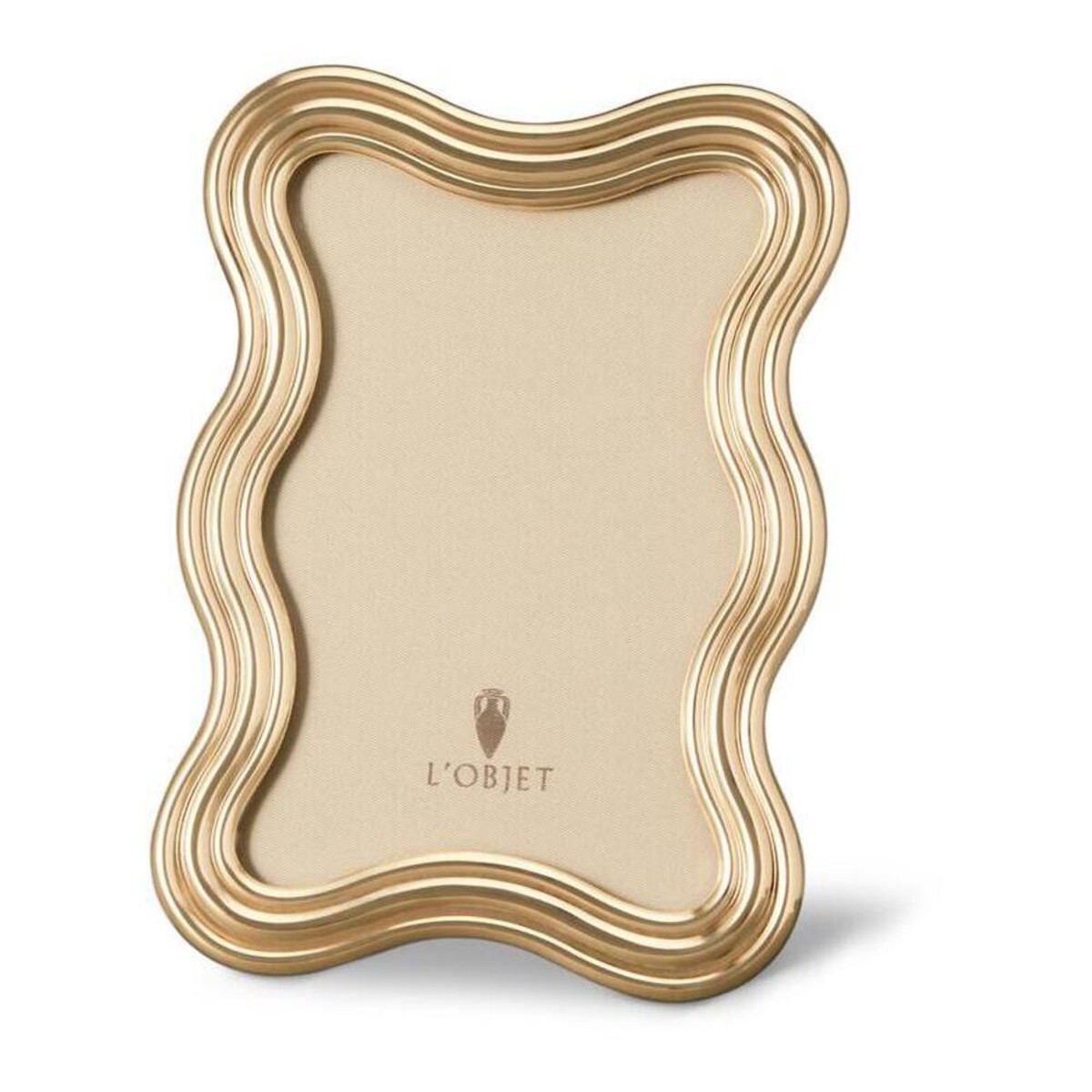 Ripple Picture Frame Gold by L'Objet