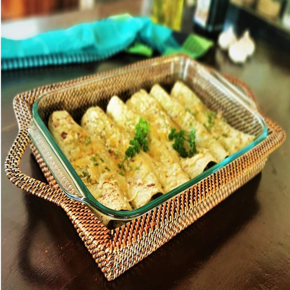 Rectangular Baker with Pyrex (3Qt)