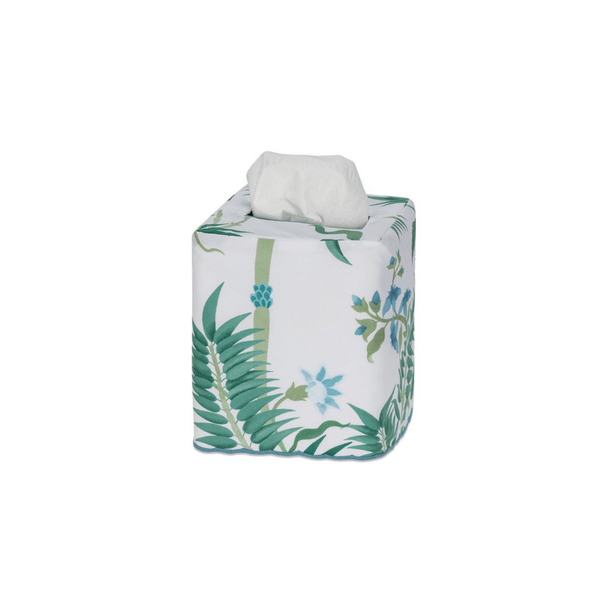 Palmyra Tissue Box Cover - Emerald by Matouk