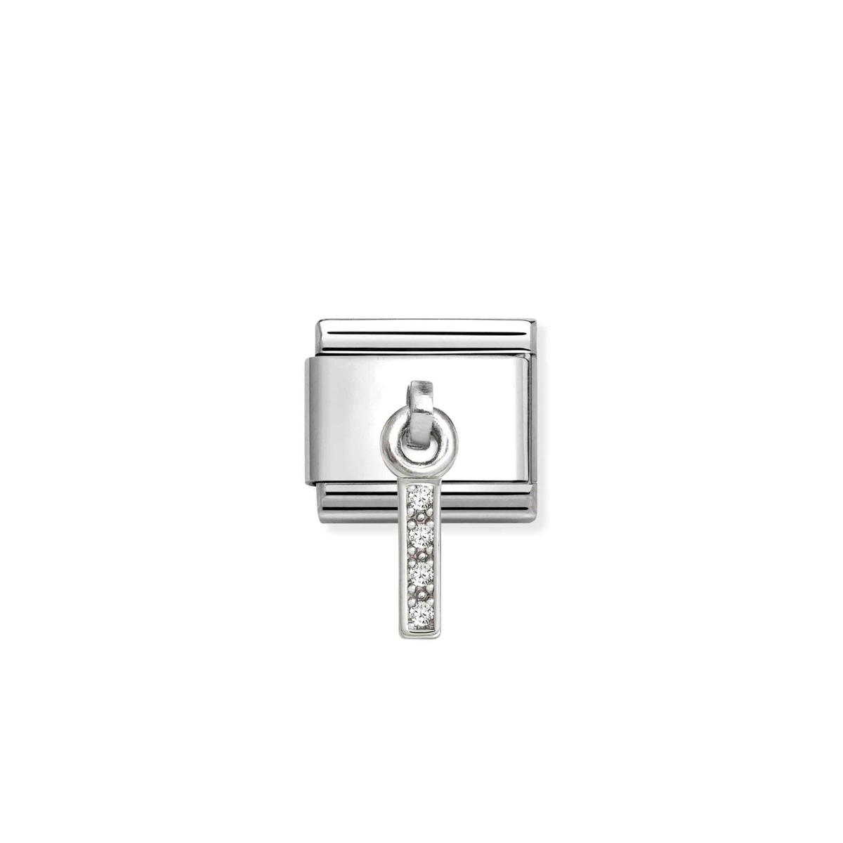Nomination Composable Hanging Link, Sparkling Letter I