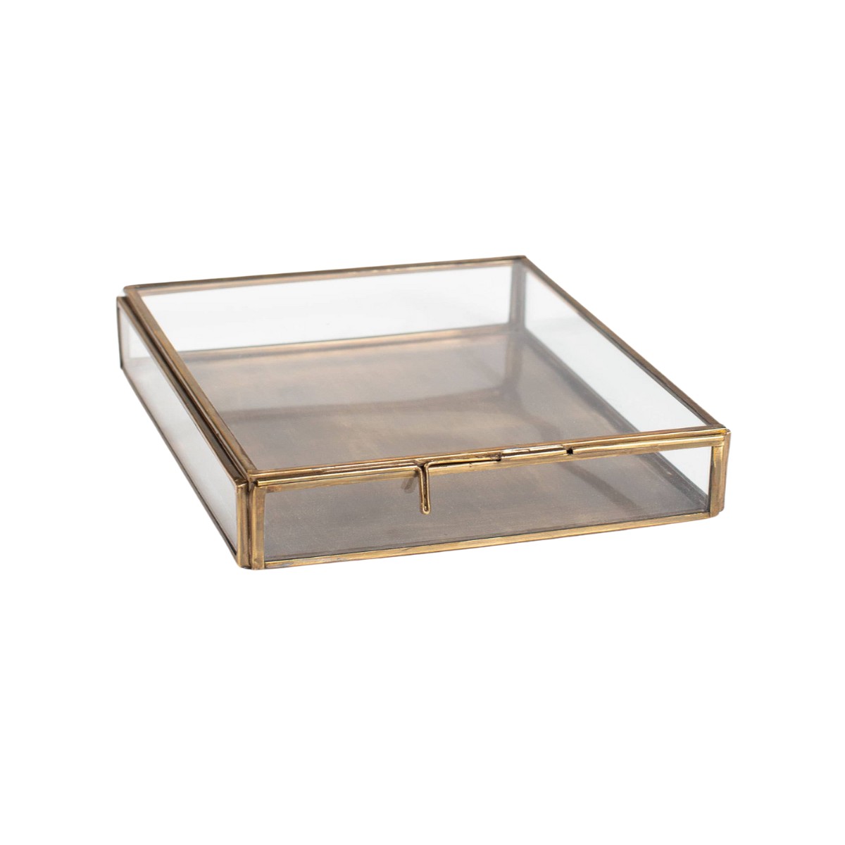 Antiqued Brass Keepsake Box