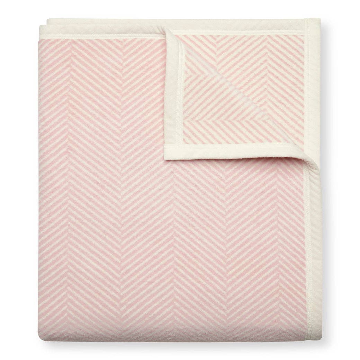 Blush Harborview Herringbone Blanket