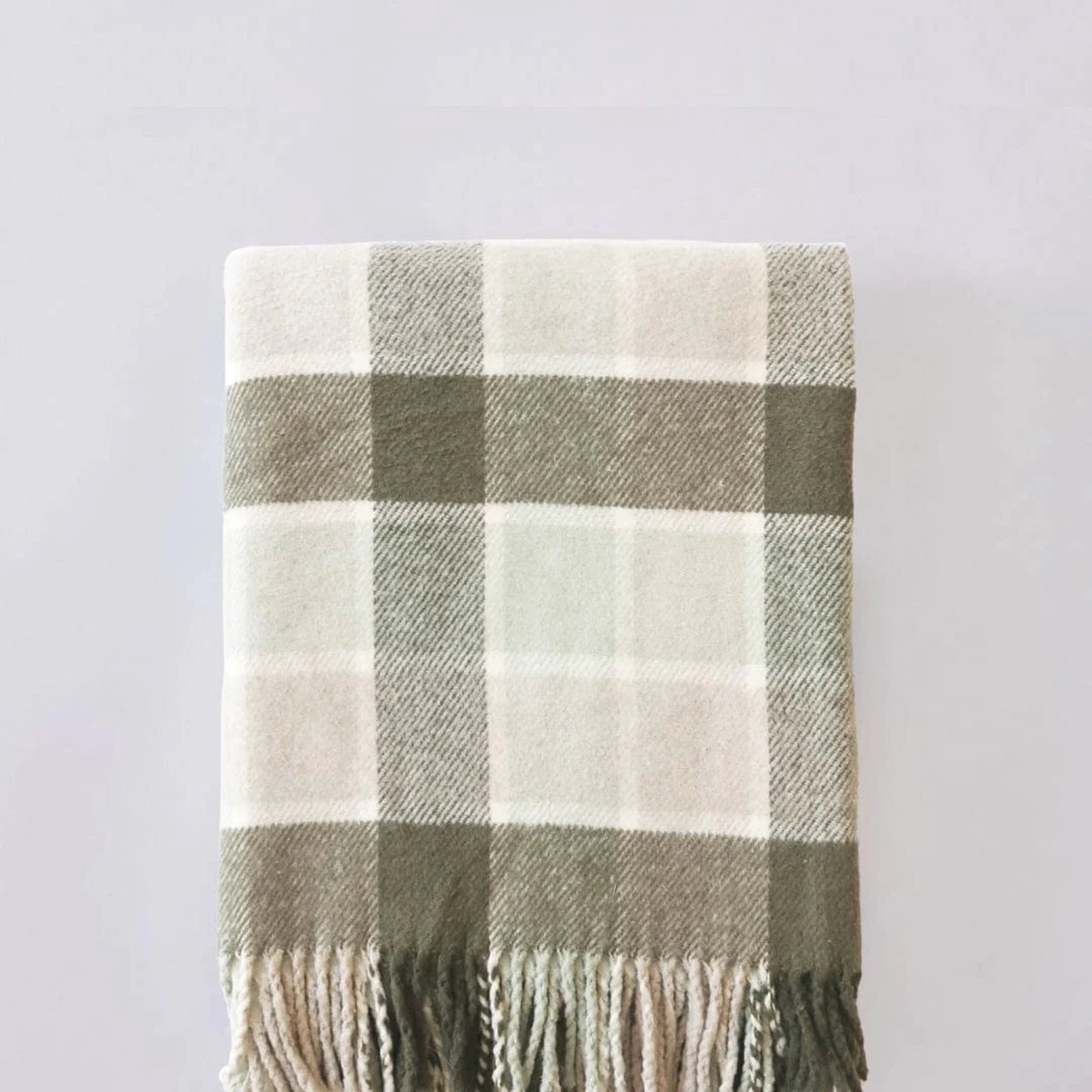 Fern Plaid Throw Blanket