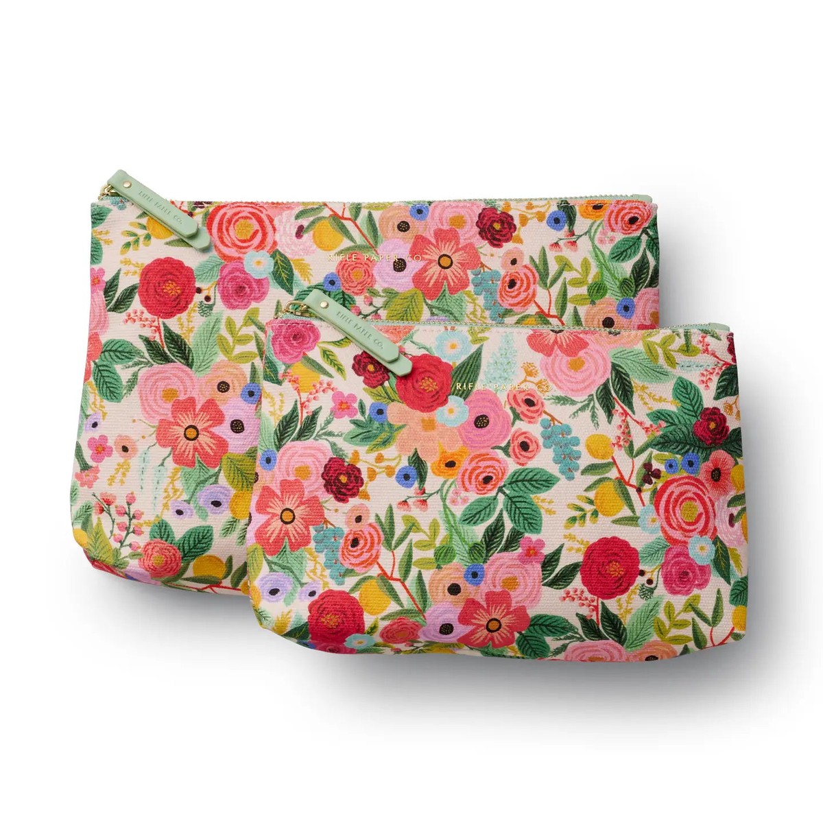 Garden Party Zippered Pouch Set