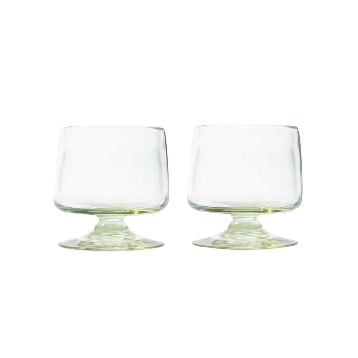Handblown Short Stemmed Glass