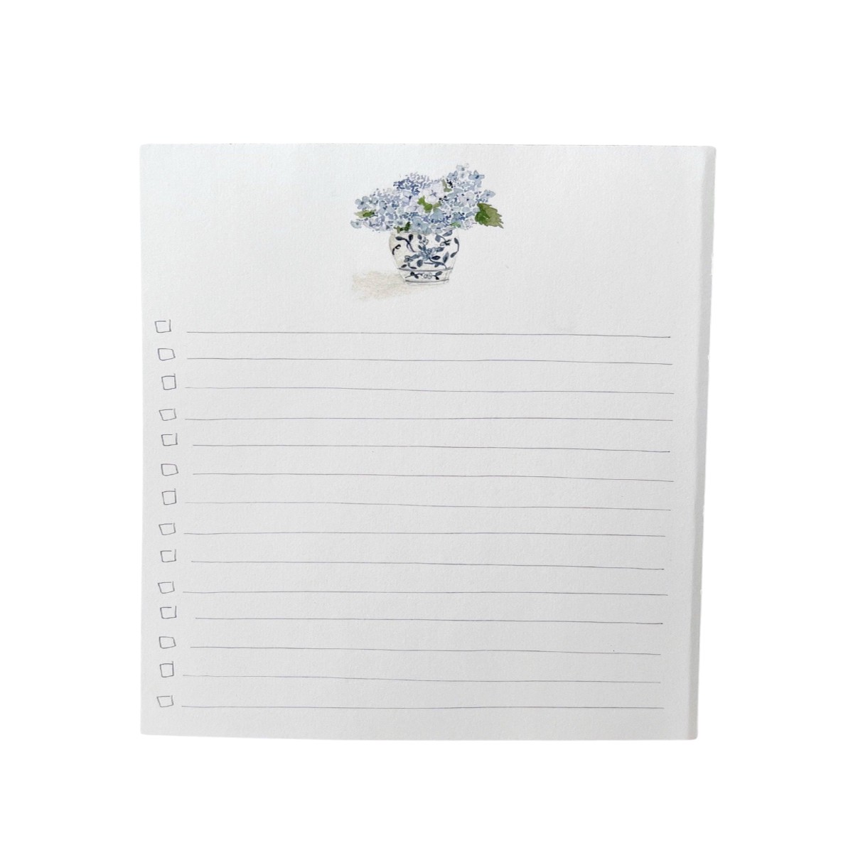 Hydrangea Bouquet Checklist Notepad