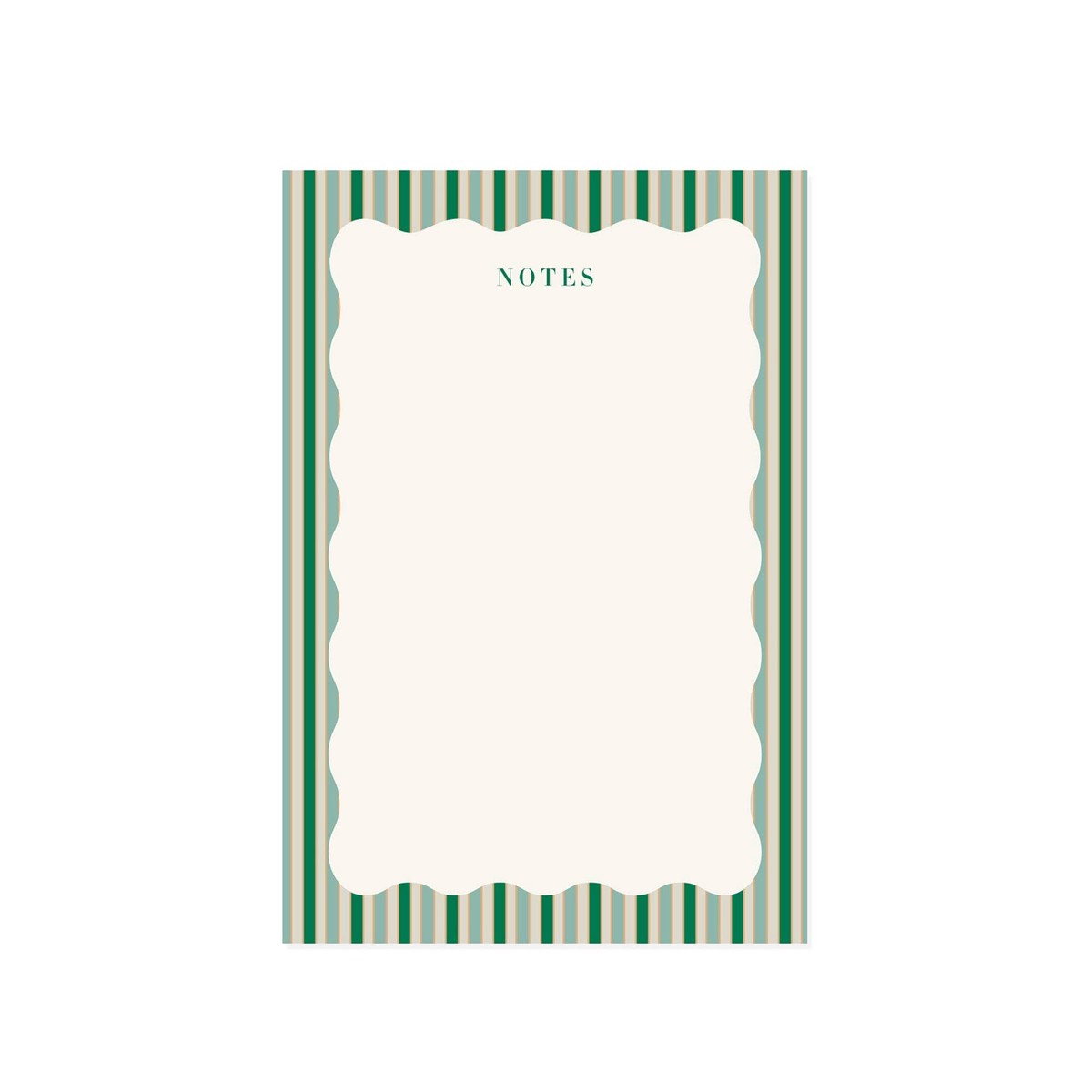 Stripes and Scallops Notepad