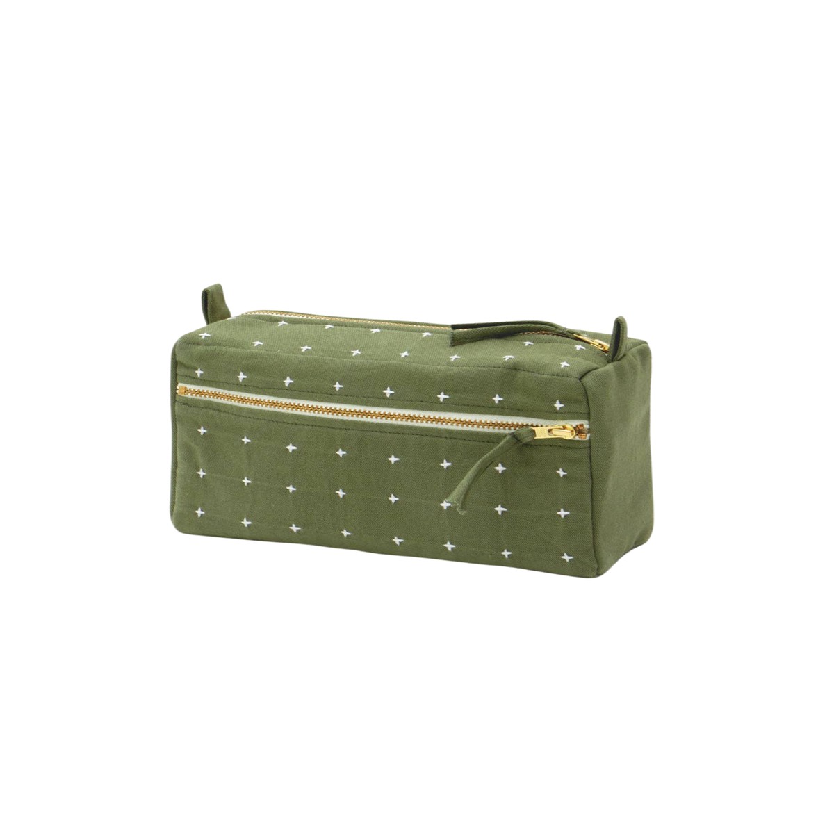 Cross-Stitch Medium Toiletry Bag: Pine