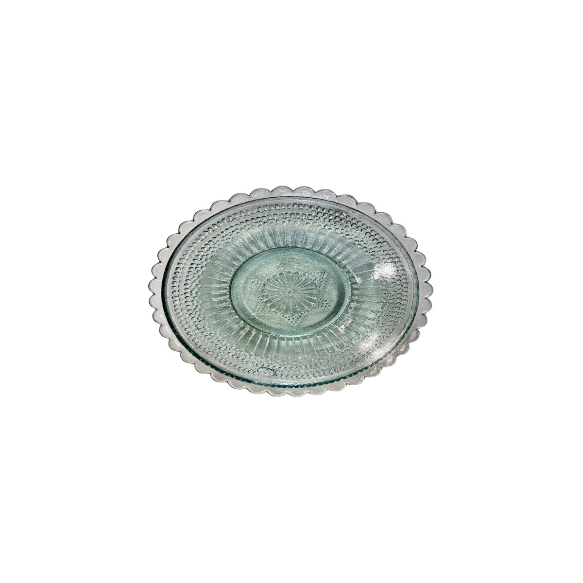 Hand-pressed Glass Dish
