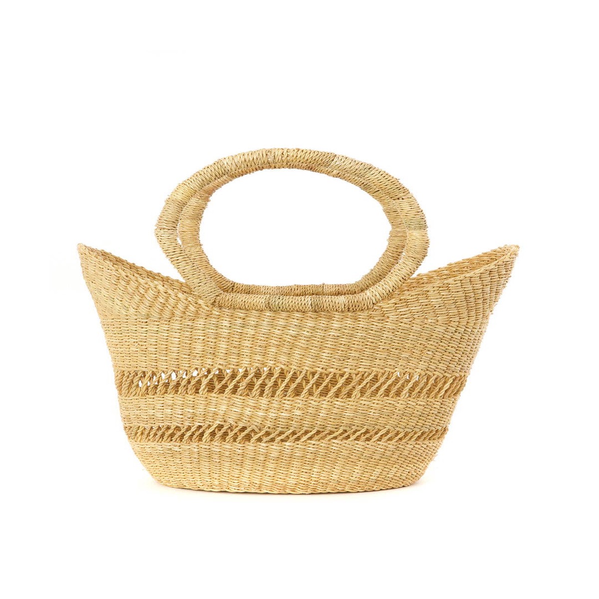 Natural Petite Lacey Shopper