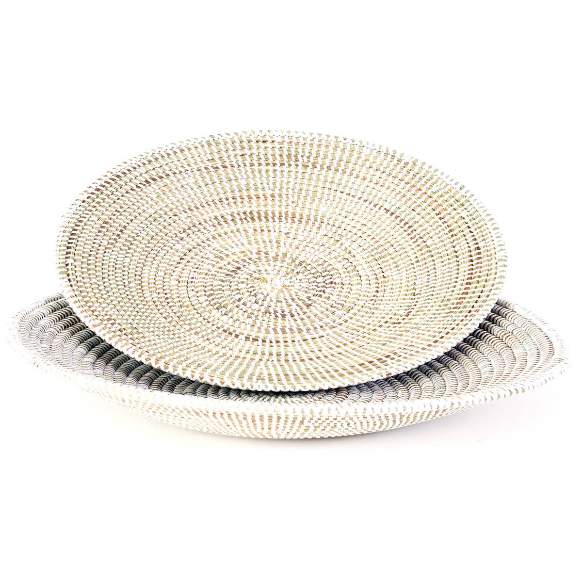 Solid White Grain Basket - Medium