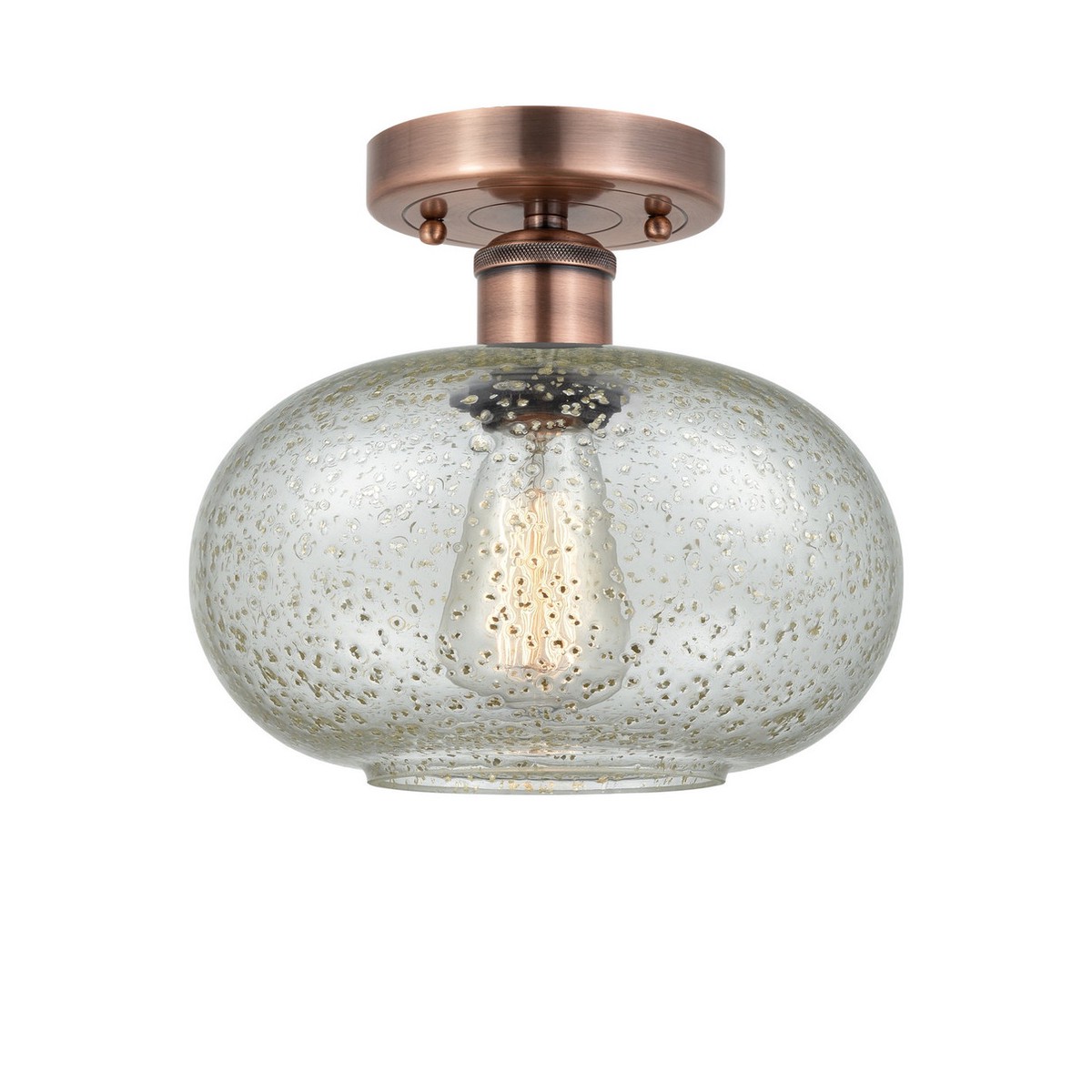 Edison One Light Flush Mount (616-1F-AC-G249)