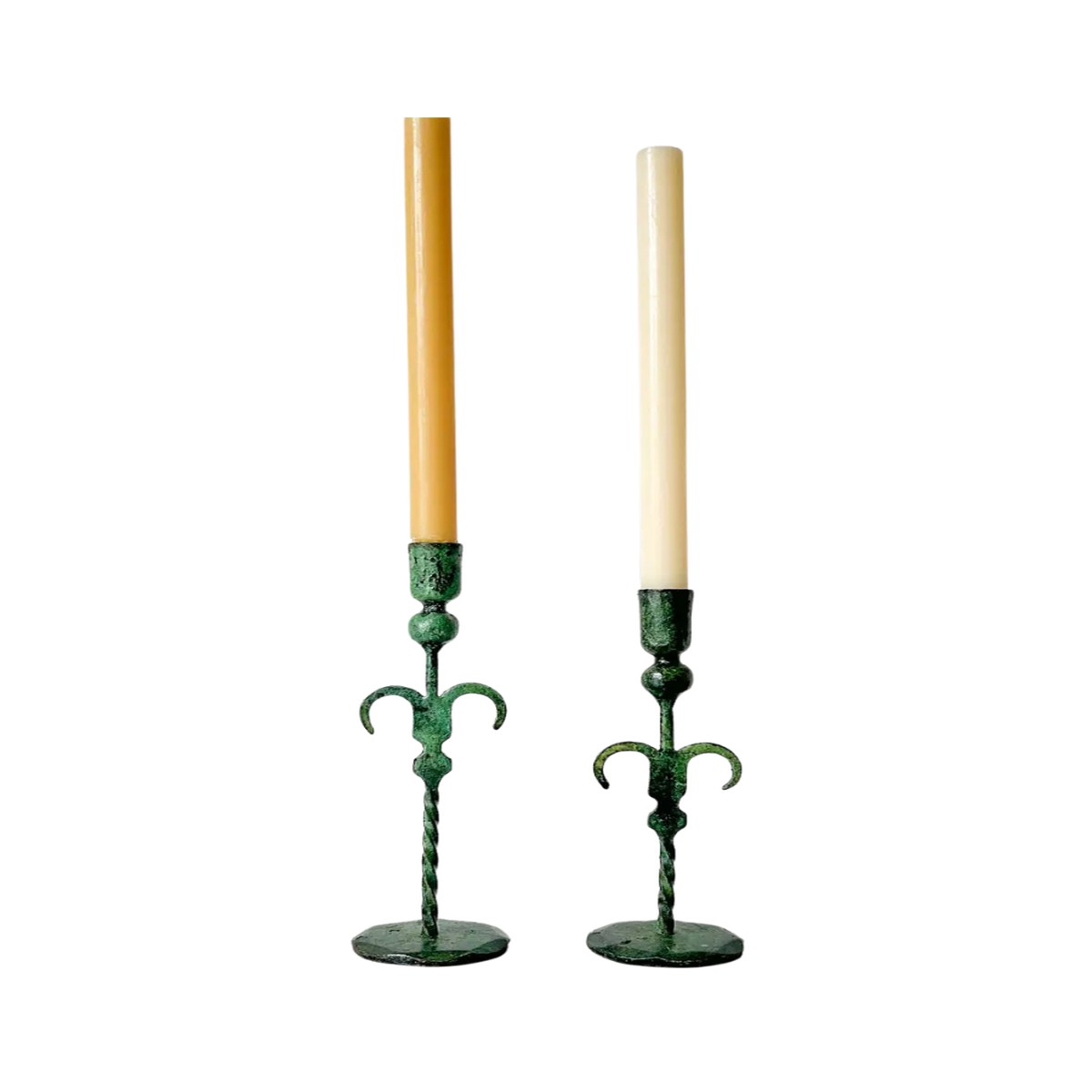 Verdigris Palm Tree Candle Holder
