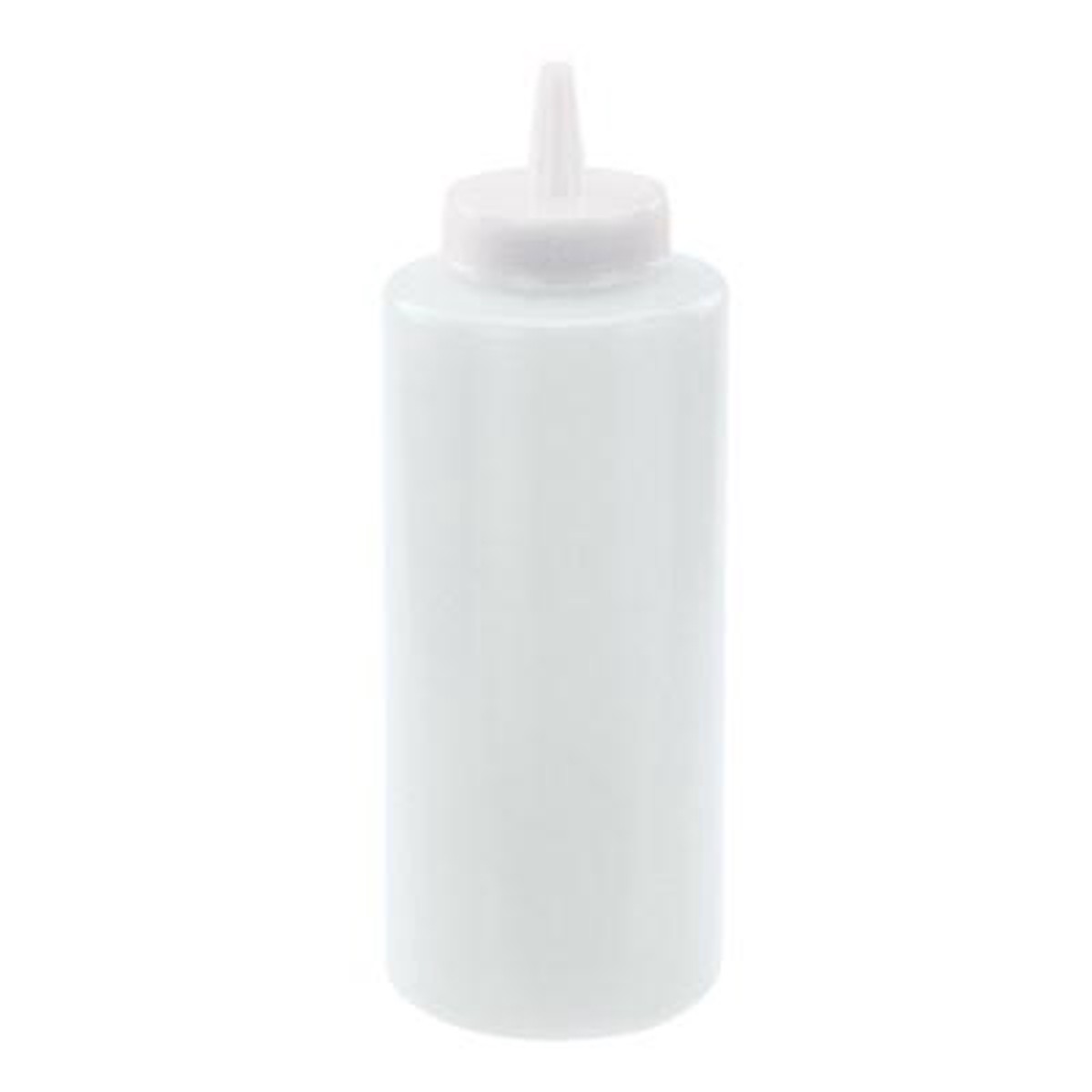 Winco PSB-12C Regular Squeeze Bottles, 12 Oz, Clear